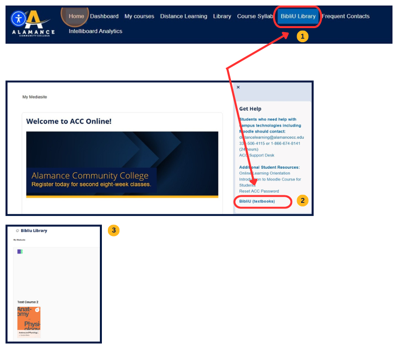 Accessing your BibliU Library